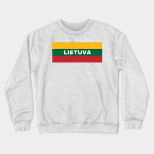 Lietuva in Lithuanian Flag Crewneck Sweatshirt